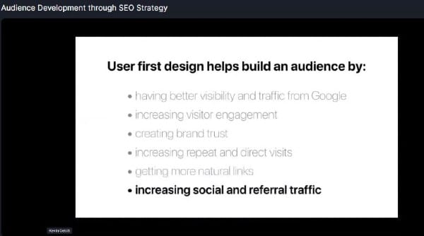 user first design tips for SEO