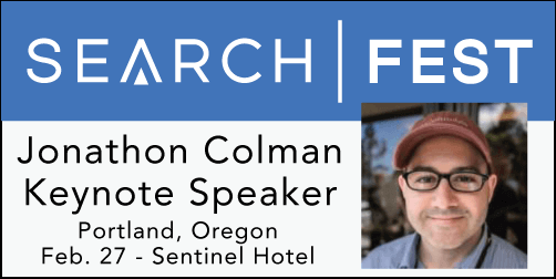 Jonathon Colman - SearchFest 2015 Keynote Speaker