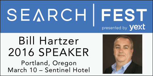 See Bill Hartzer Speak at SearchFest 2016