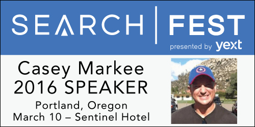 See Casey Markee speak at SearchFest 2016