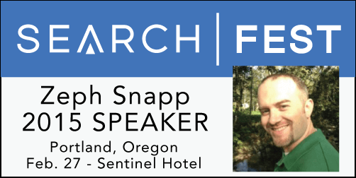 Zeph Snapp - SearchFest 2015 Speaker