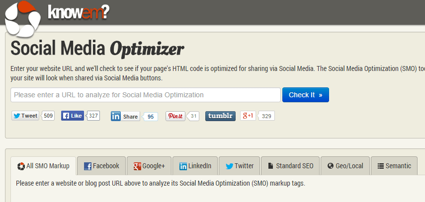 Social Media Optimization Tool